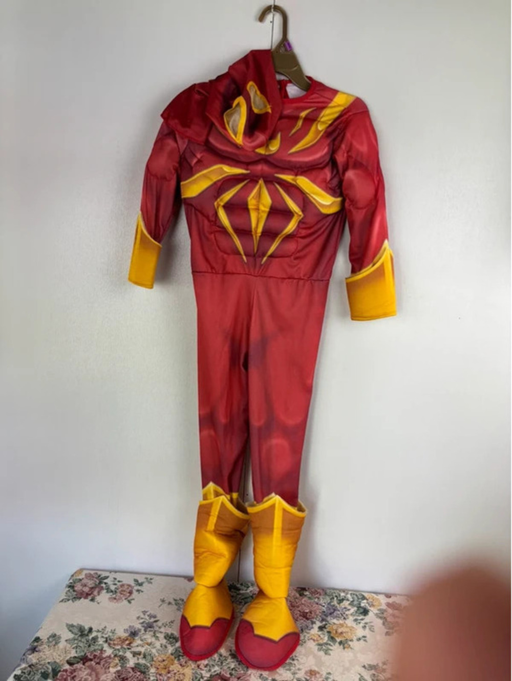 Iron Spider Costume Kids Medium Marvel Avengers Padded Jumpsuit Boots